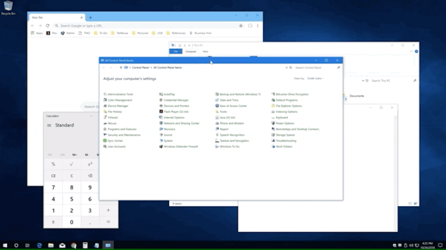 Sheikkaa. Windows Shake – ravista yhtä ikkunaa, niin muut pienenevät